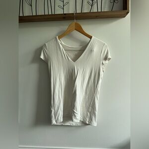 A New Day Fitted White Short Sleeve Tee